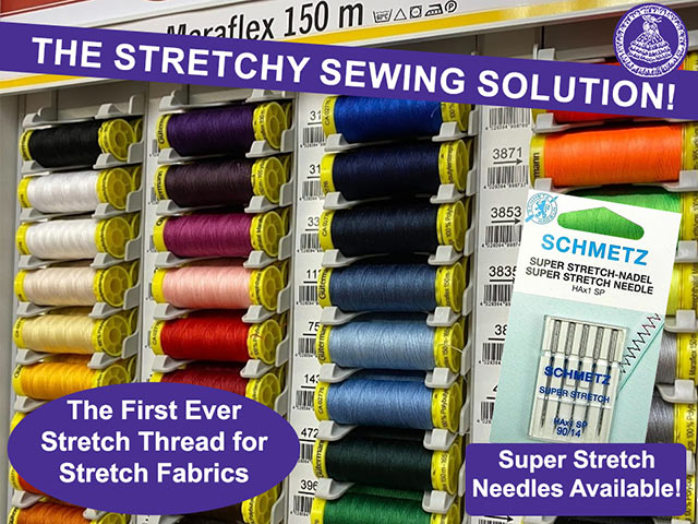 Stretch Sewing Thread Available from Fabric World George