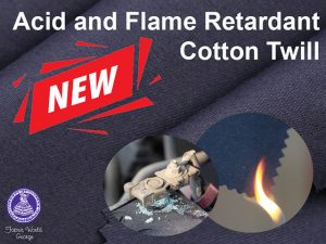 Acid and Flame Retardant Cotton Twill Fabric