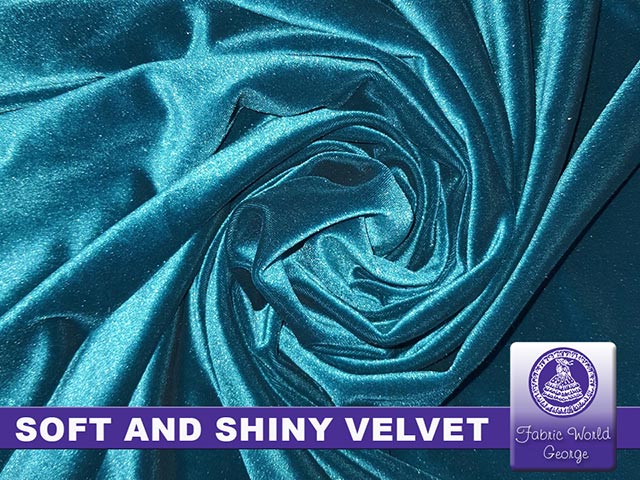 Soft and Shiny Velvet from Fabric World George