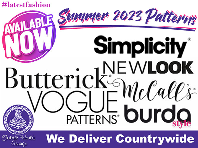 Summer 2023 Patterns Available from Fabric World George