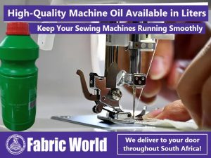Machine Oil Available in Liters From Fabric World George
