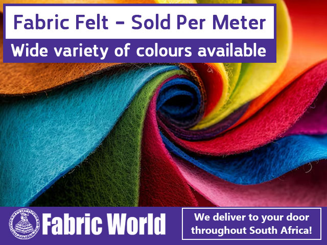 Felt Per Meter at Fabric World George