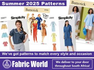 Summer 2025 Sewing Patterns at Fabric World George