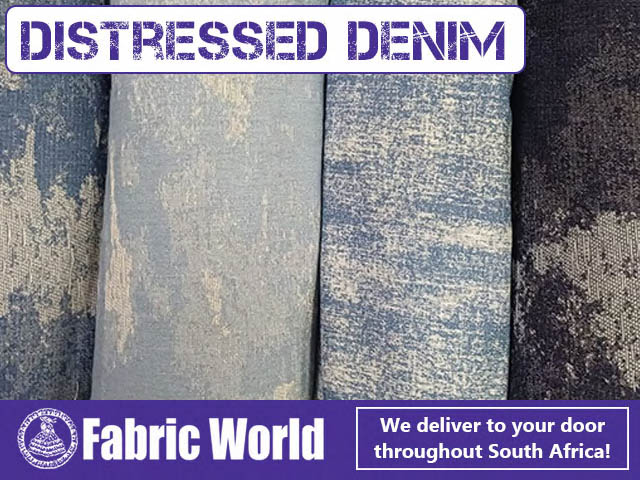 Trendy Distressed Denim Fabric at Fabric World George