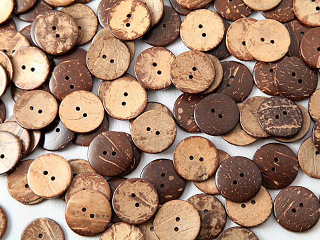  coconut buttons fabric World George