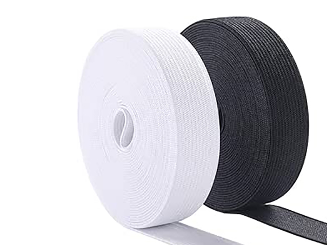 Elastic Black and white - Fabric World George