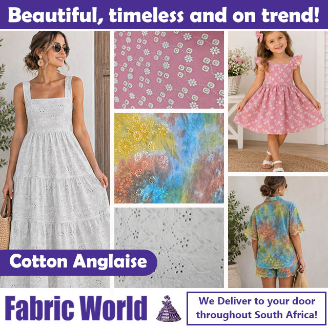 Beautiful Cotton Anglaise Fabric – Fabric World George